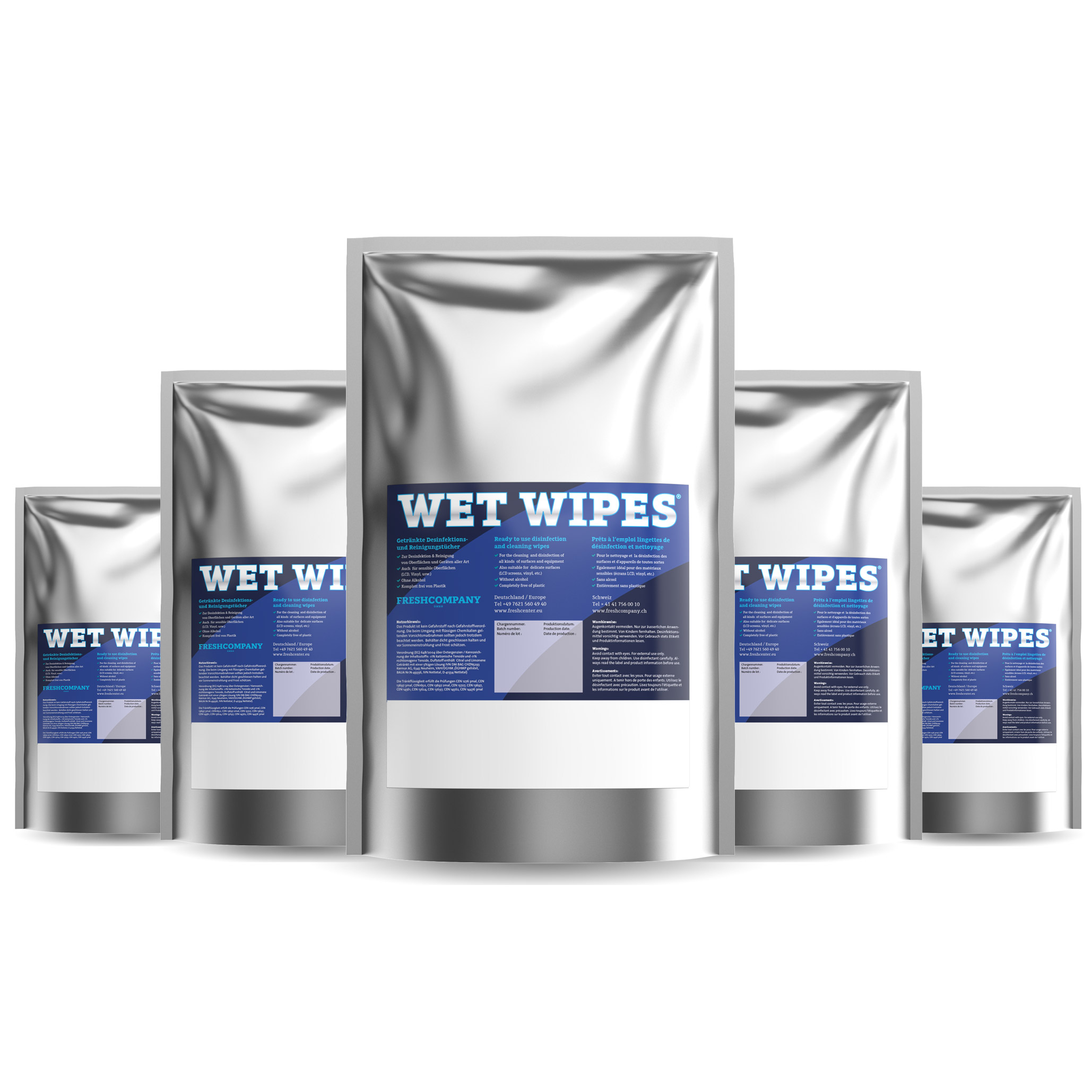 WET WIPES alkoholfreie Desinfektionstücher für Flächen und Geräte WET WIPES alkoholfreie Desinfektionstücher für Flächen und Geräte