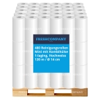 40 x 12 Reinigungsrollen, Küchenrollen Mini mit Kombihülse, 1-lagig.,120m, 1 Palette