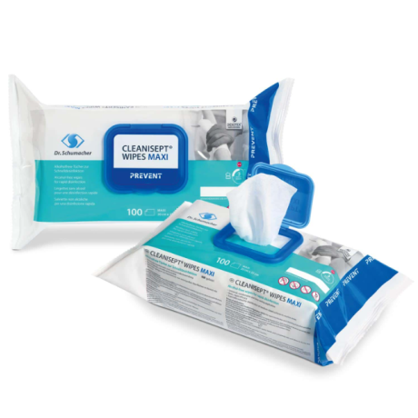 alkoholfreie Desinfektionstücher Dr. Schumacher CLEANISEPT® WIPES MAXI 100 Wipes