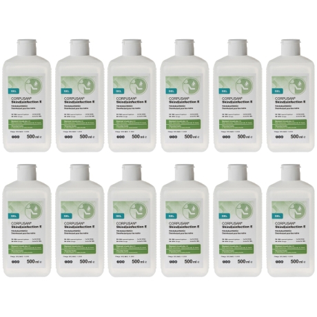 12 x 500 ml Corpusan Skindesinfection Händedesinfektion GEL