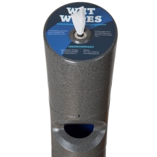 Wet Wipes Standspender Kunststoff granit