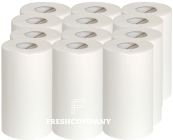 Reinigungsrollen Mini, Zellstoff 2-lagig, B20xL36cm, 57m 12 Rollen