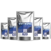 6 x Wet Wipes 620 alkoholfreie Desinfektionstücher für Flächen und Geräte