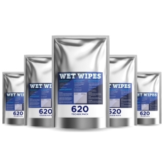 6 x Wet Wipes 620 alkoholfreie Desinfektionstücher für Flächen und Geräte
