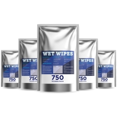 6 x Wet Wipes 750 alkoholfreie Desinfektionstücher für Flächen und Geräte