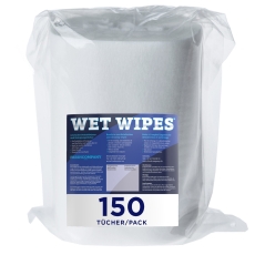 WET WIPES 150 Mini Nachfüllpack alkoholfreie Desinfektionstücher fertig getränkt