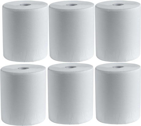 6 x CWS Papierhandtuchrollen Zellstoff, 2-lagig, 20 cm x 150 m 