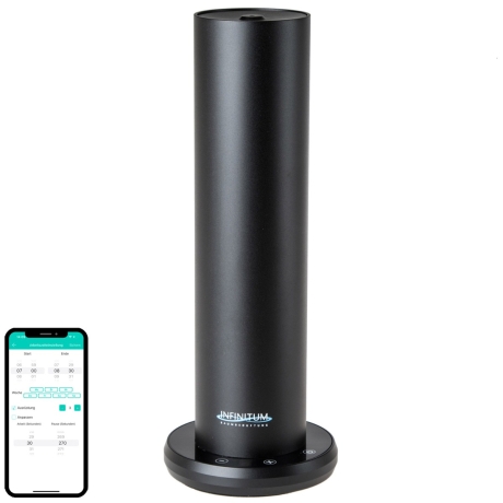 Heidi - Duftgerät Aroma-Diffuser wasserlos Aluminium bis 100 m² schwarz